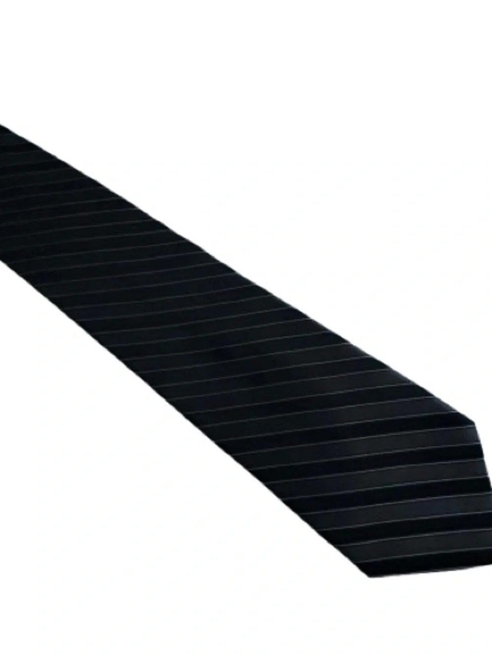 Calvin Klein Men Classic Elegant Black & Gray Pinstripe Silk Formal Business Tie